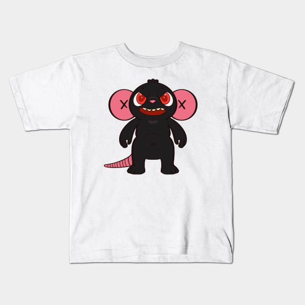 lab rat 13 Kids T-Shirt by Blue Afro